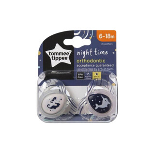 Tommee Tippee 2X 6-18M Night Time Soother